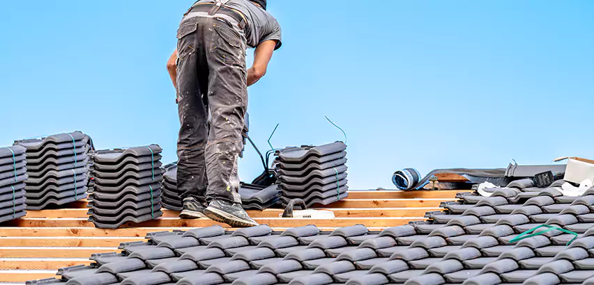 Replacing Tile Roof Underlayment in Lombard
